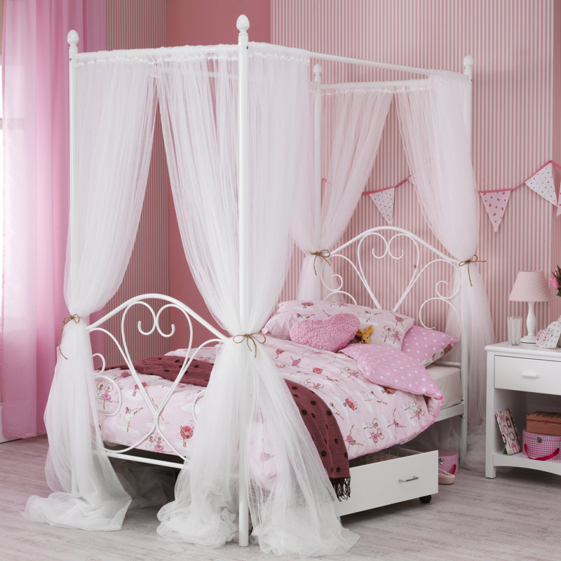 Just Kids Abbotts Single Four Poster Bed & Reviews Wayfair.co.uk